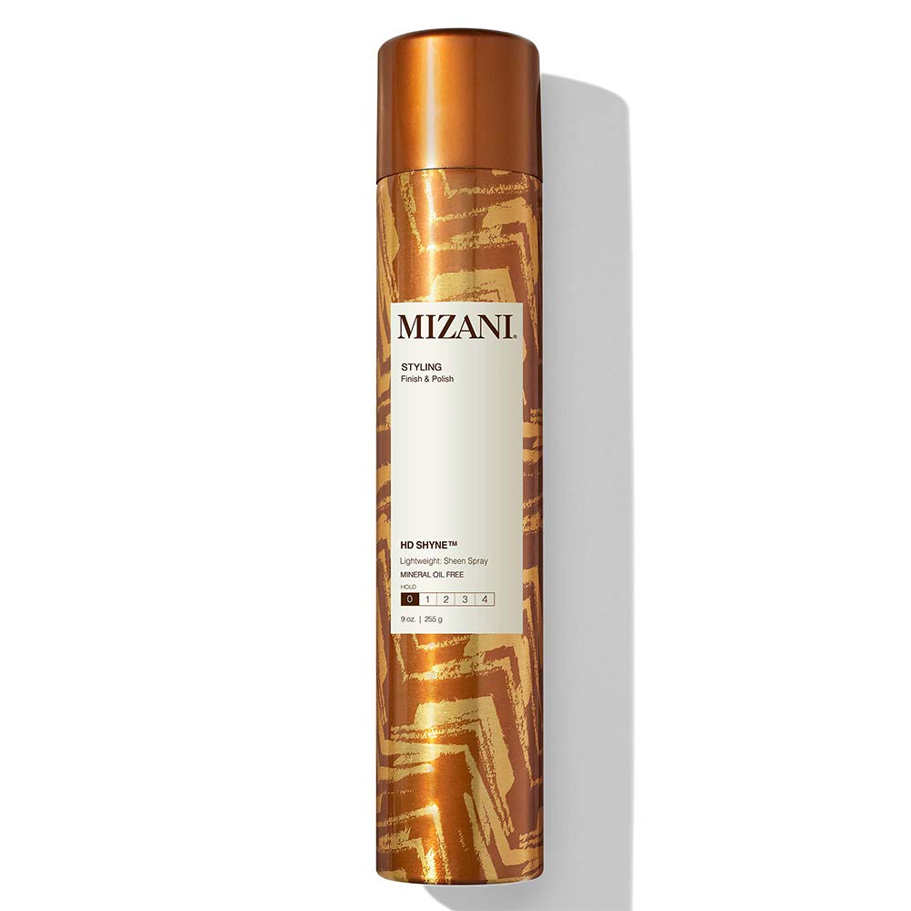 Gray MIZANI HD Shyne Lightweight Hairspray - Weightless Formula, Mineral