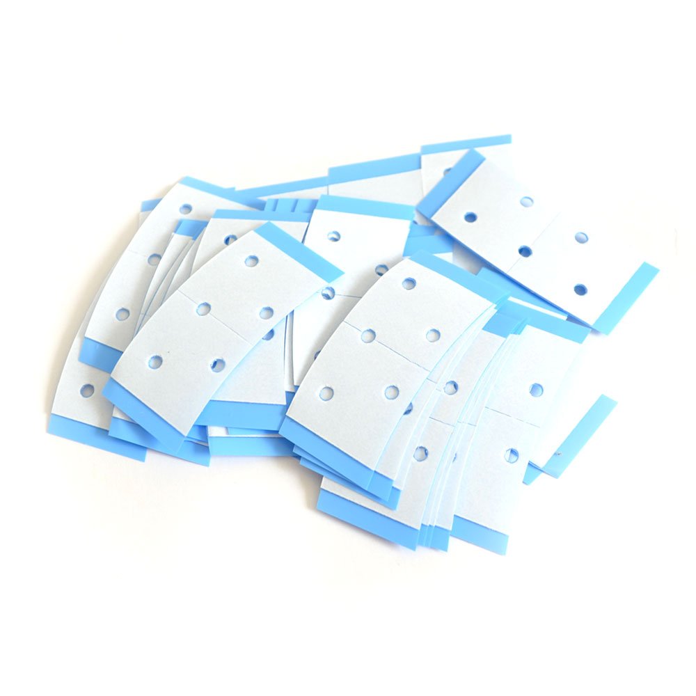 White Smoke AIRAO Hair System Tape Bonding Toupee Hairpiece Hair Extensions Tape Adhesive Glue Strips Wig Tape Double Sided Shape C Contour 36 Pieces Per Bag