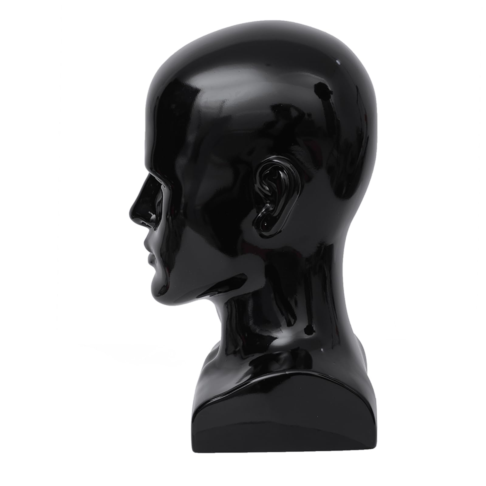White Smoke BLTYXT PVC Male Mannequin Head Professional Manikin Training Head for Display Headphone Game Console Hats Wigs Jewellery Glasses Facemask Caps Model Head (L90LH)