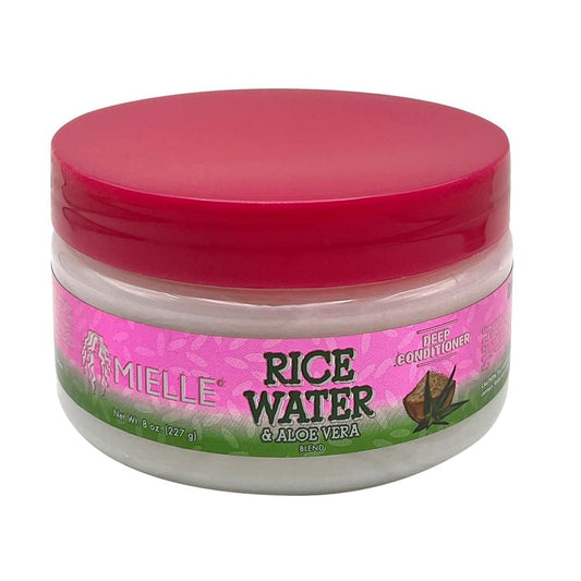 Maroon Mielle Rice Water Aloe Vera Deep Conditioner, 8 Fl Oz (Pack of 1)