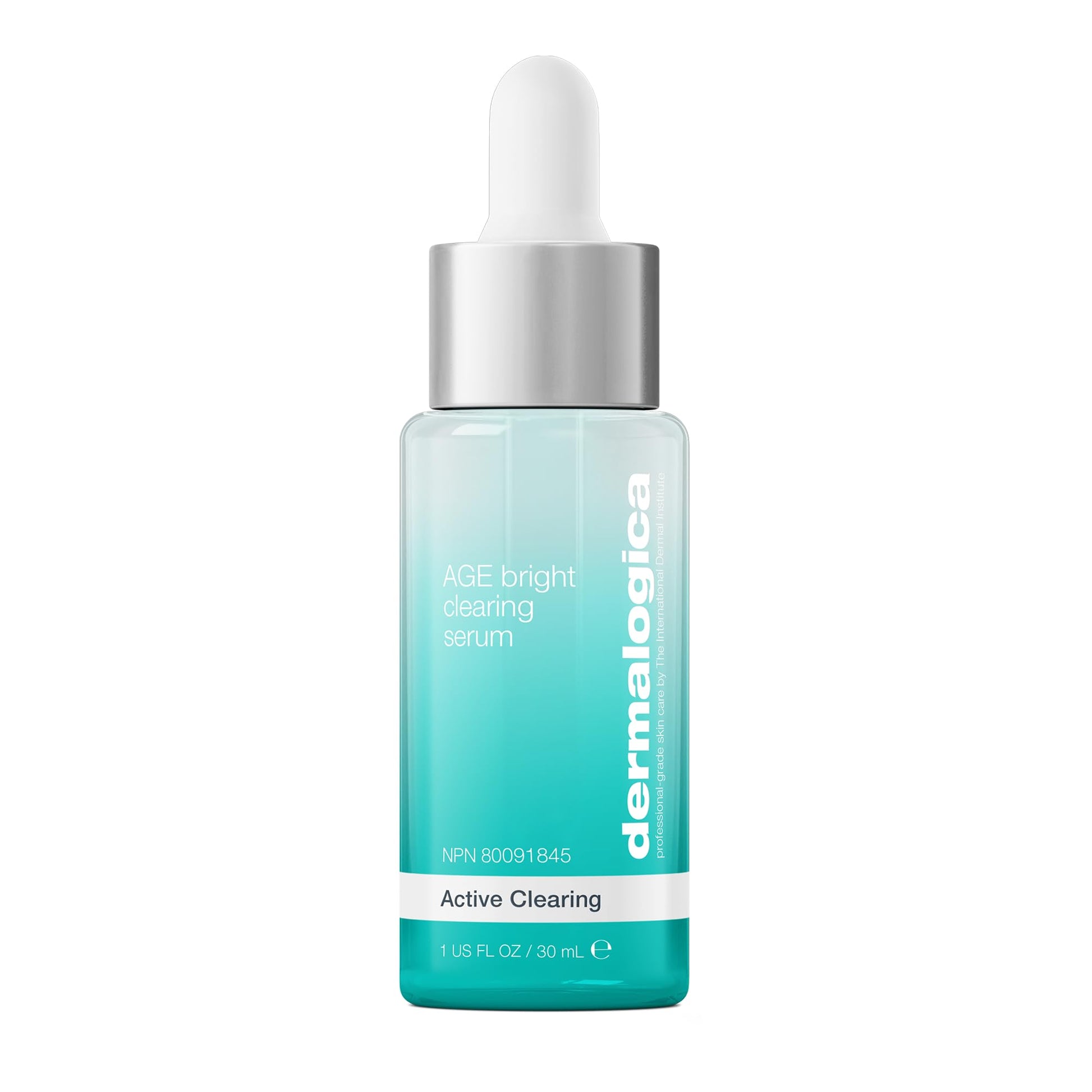 White Smoke Dermalogica Age Bright Clearing Serum (1 Fl Oz) Anti-Aging Face Serum with Salicylic Acid - Promotes Smoother, Clearer, Brighter, and More Even Skin