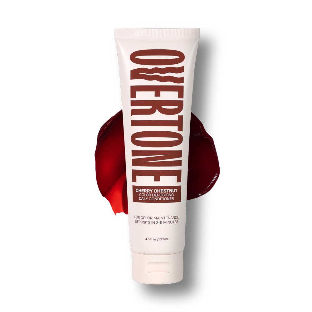 White Smoke OVERTONE® Semi-Permanent Color Depositing Conditioner, Cherry Chestnut