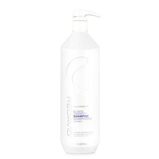 White Smoke Redavid Blonde Therapy Daily Shampoo for Blonde and Highlighted Hair with Cymbidium Orchid and Hemp Seed Oil - Daily Toning, Clinical Repair, and Amplified Shine (1L)