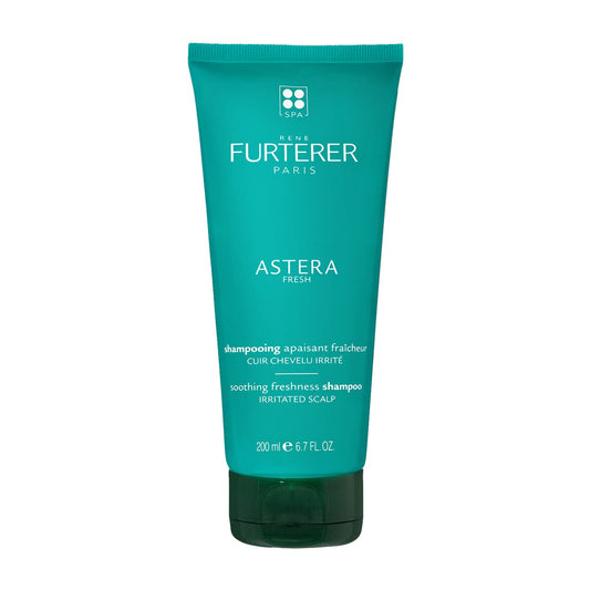 White Smoke Rene Furterer ASTERA FRESH Soothing Freshness Shampoo - Relieve Sensitive Scalps - Mint & Eucalyptus - Paraben & Silicone-Free