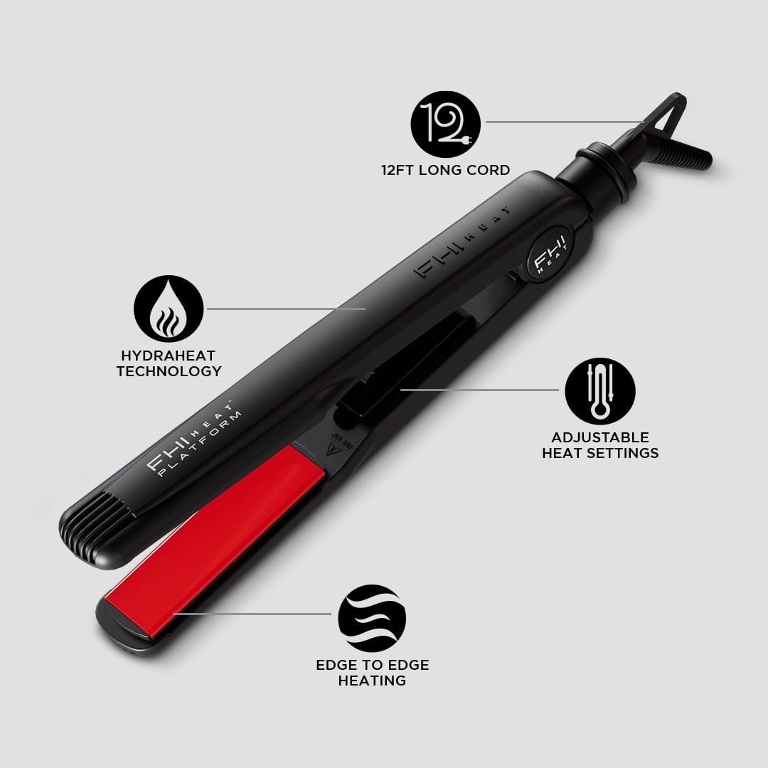 Lavender FHI Heat Platform Pro Styling Tourmaline Hair Straightener 1 & 1/4"
