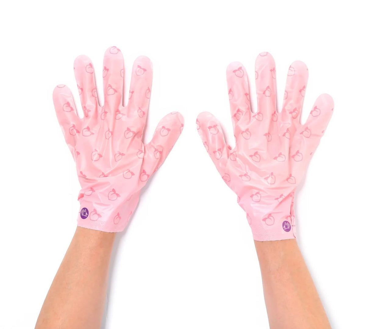 White Smoke TONYMOLY Lovely Peach Hand Mask for Hydrating Dry, Rough Hands, 5 Pack