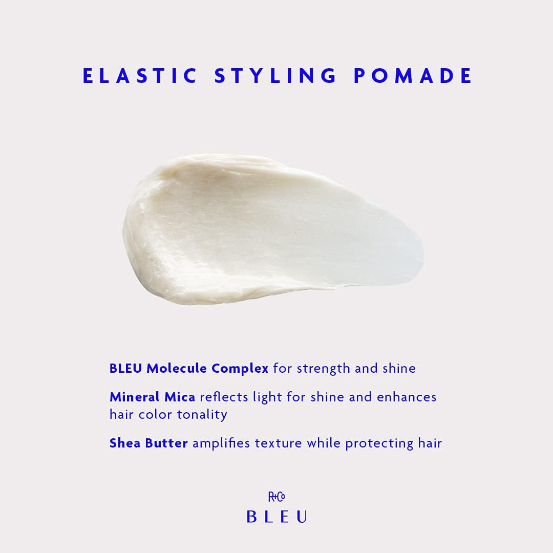 Lavender R+Co BLEU ELASTIC Styling Pomade, 1.7 Oz