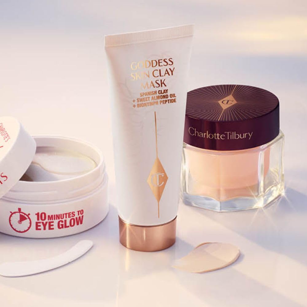 Light Gray Charlotte Tilbury Goddess Skin Clay Mask - Pore Tightening & Hydrating