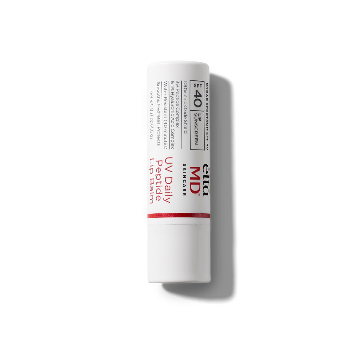 Lavender EltaMD UV Daily Peptide Lip Balm, 100% Mineral, SPF 40, 0.17 oz
