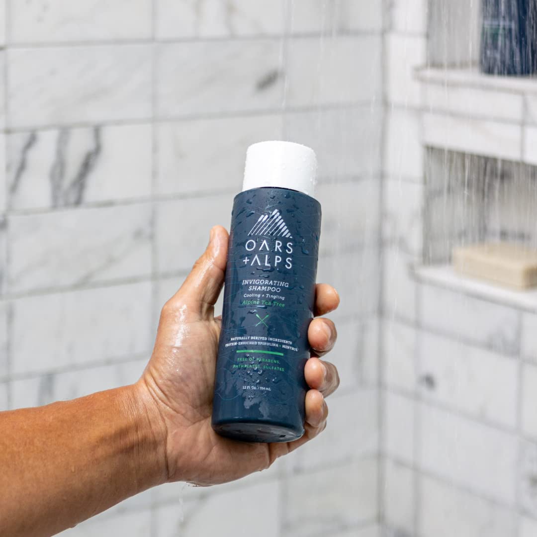 Gray Oars + Alps Men's Shampoo, Conditioner, Body Wash Set, Alpine Tree Scent
