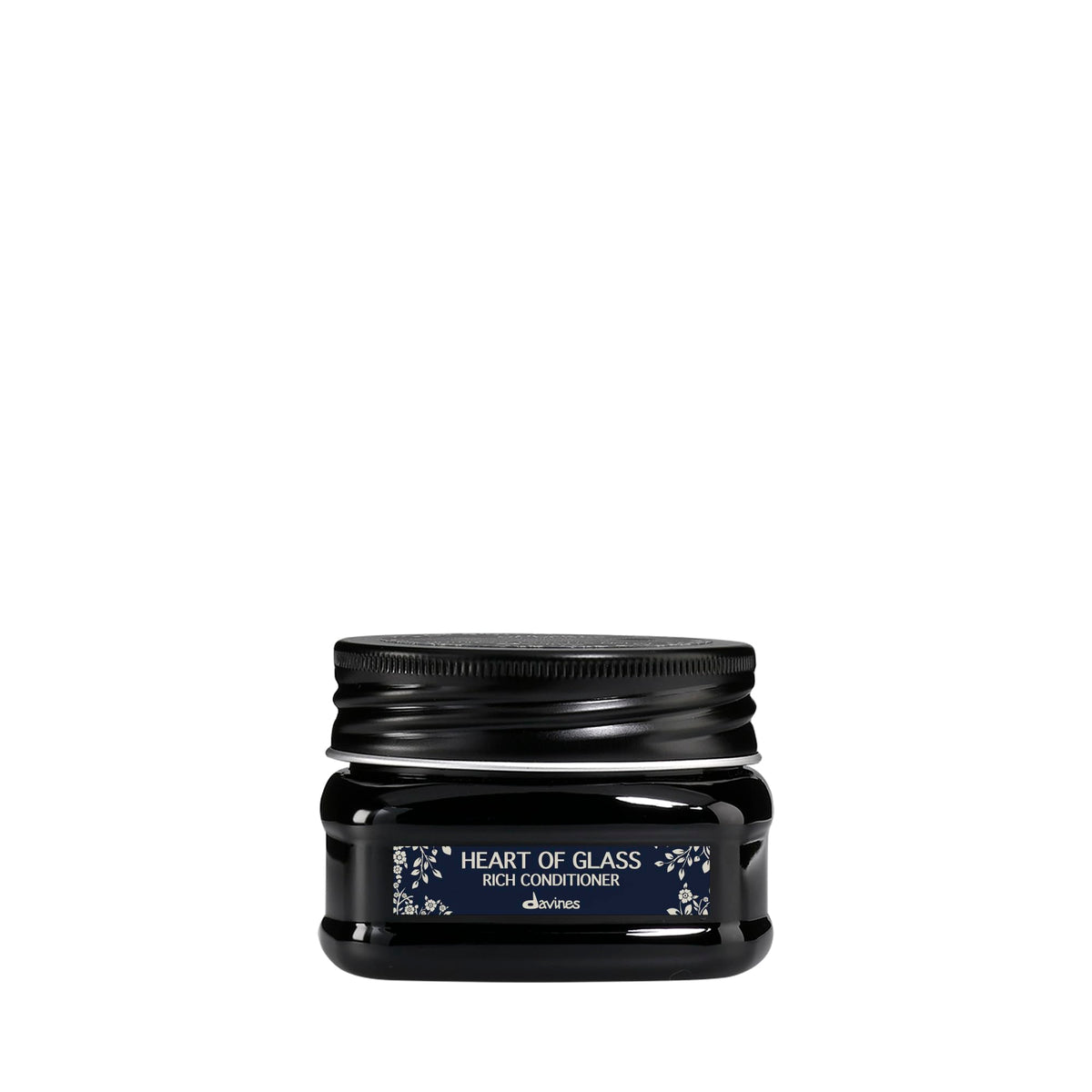 Black Davines Heart Of Glass Rich Conditioner, Blonde-Enhancing Care, Travel Size