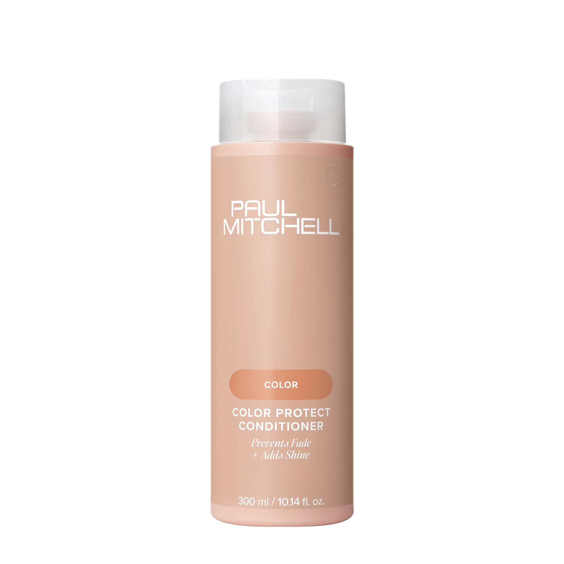 Tan Paul Mitchell Color Protect Conditioner, Prevents Fade + Adds Shine, For Color-Treated Hair, 10.14 fl. oz.