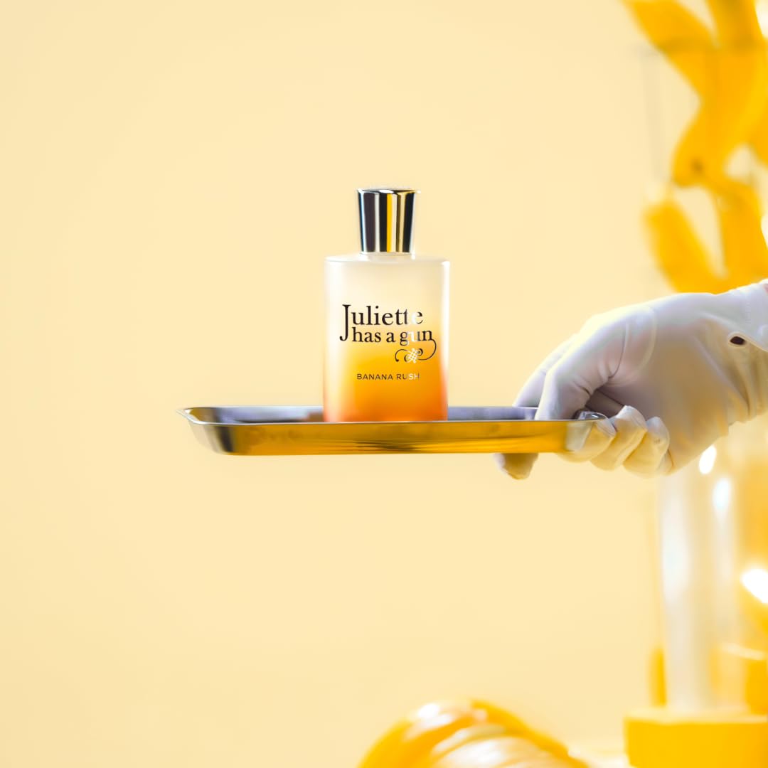 Wheat Juliette Has A Gun Banana Rush Eau de Parfum: Fruity Gourmand Perfume with Banana, Vanilla & Sandalwood Notes, Long-Lasting Luxury Fragrance, 3.4 fl oz / 100ml