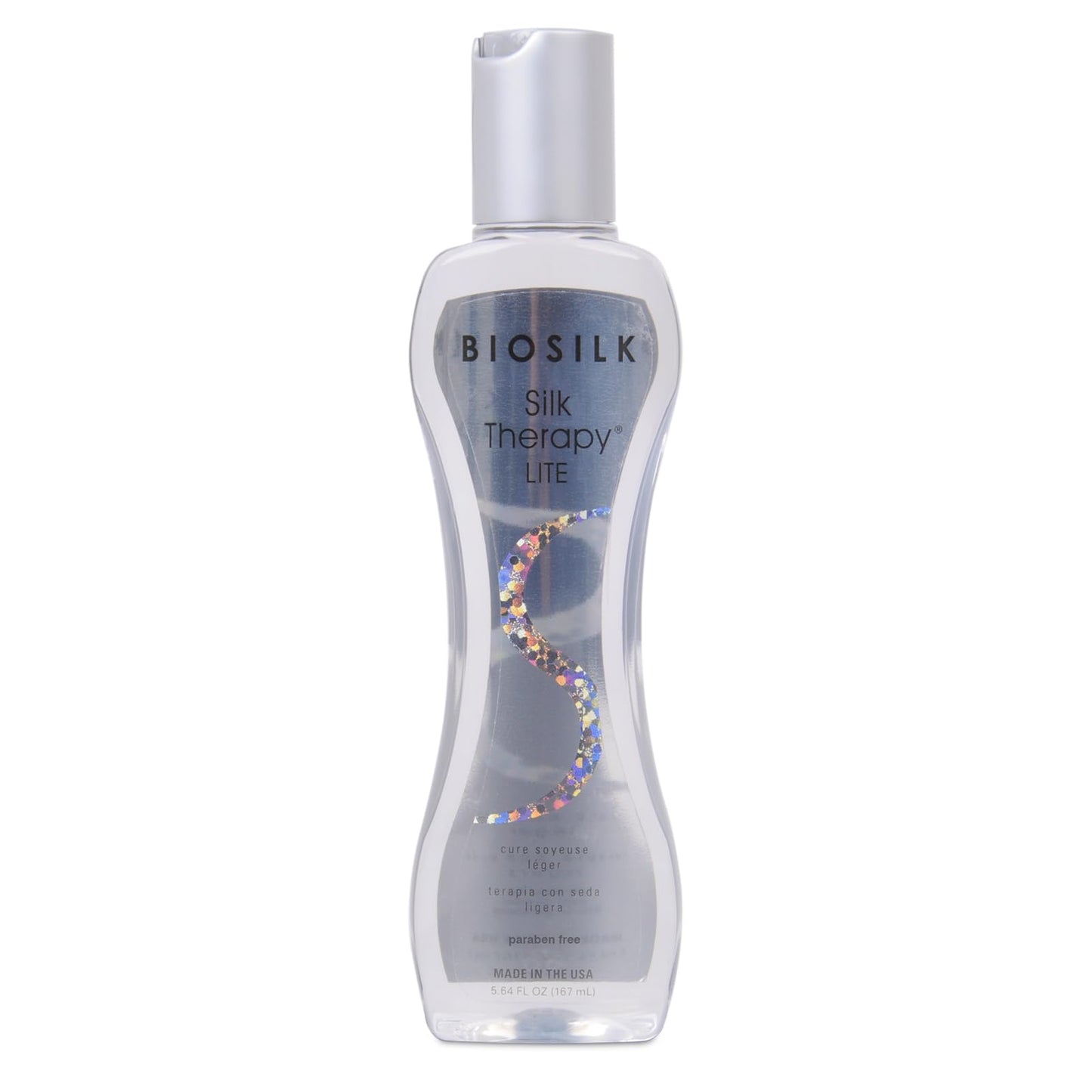 White Smoke BioSilk Silk Therapy Lite, Leave-In Reconstructing Treatment To Smooth Fine & Thin Hair, Sulfate, Paraben & Cruelty-Free, 5.64 Oz