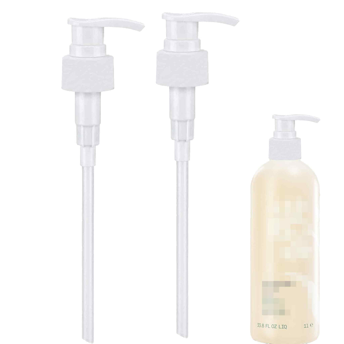 White Smoke Liter Pump for Aveda Shampoo and Conditioner 1 L / 33.8 oz Bottle, Shampoo Pump for Aveda, Pump for Shampoo Bottle 33.8 oz Pumps Dispenser 2 Pack
