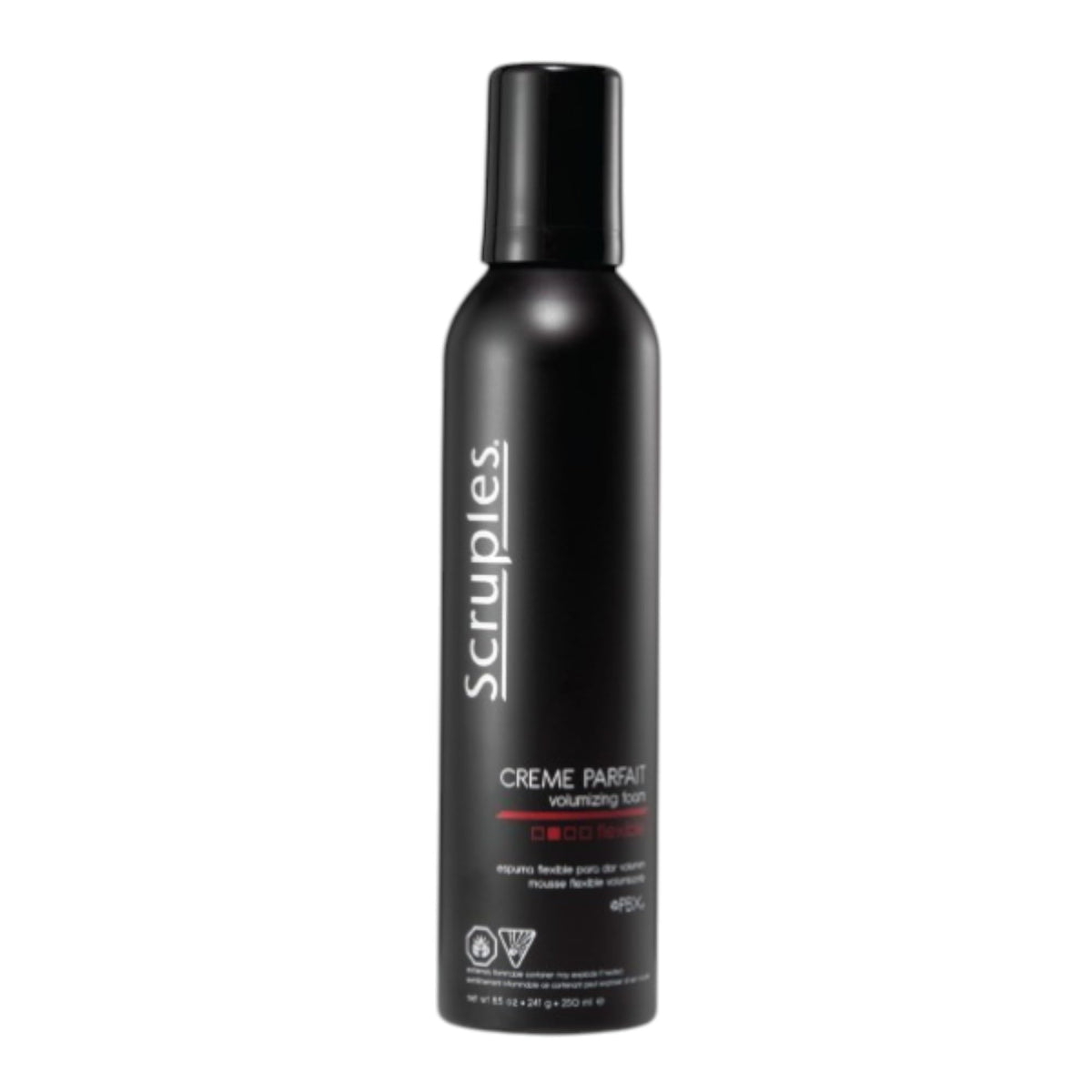 Black Scruples Smooth & Style Duo, 8.5oz Creme Parfait Volumizing Foam and 3oz Silk Serum, Create Hollywood'Esque Looks seamlessly, Great Styling Base, Lightweight, Heat and Environmental Protection