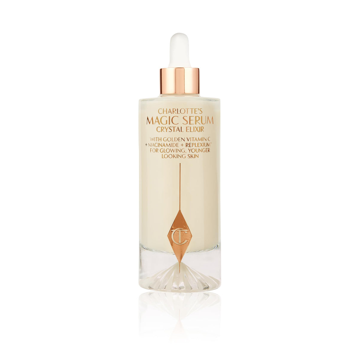White Smoke Charlotte Tilbury Magic Serum Crystal Elixir - Firming Peptide Face Serum