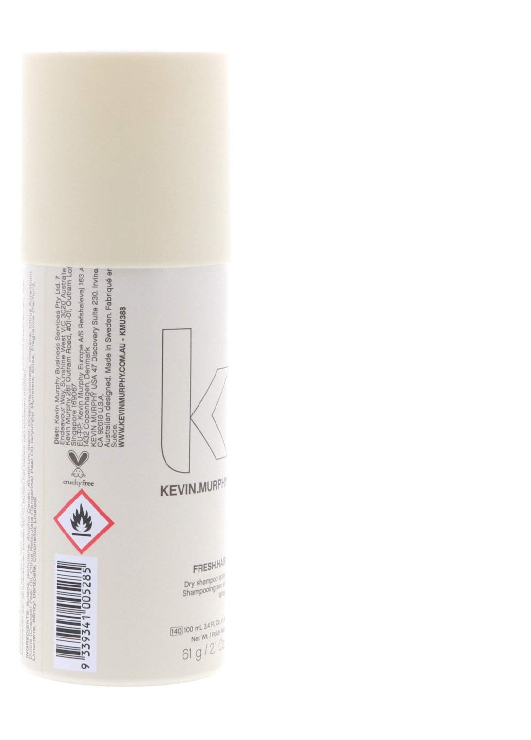 Light Gray Kevin Murphy Fresh Hair Dry Shampoo Spray, 3.4 oz Pack of 2