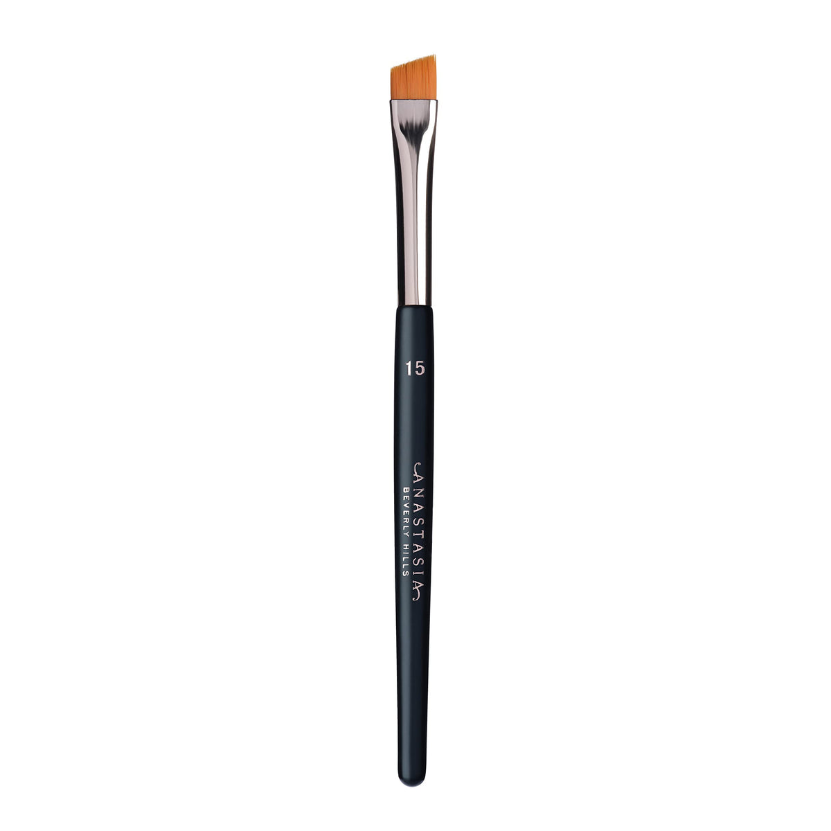 Dark Gray Anastasia Beverly Hills - Brush #15 - Mini Slanted Detail Brow Brush