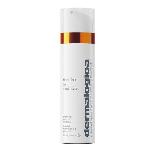 Light Gray Dermalogica Biolumin-C Gel Moisturizer, Face Moisturizer with Hyaluronic Acid and Vitamin C - Boosts Radiance, Brightens, Provides Weightless Hydration, 1.7 Fl Oz