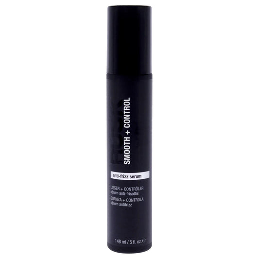 Black RUSK Anti-Frizz Serum, Smooth + Control, For Damp or Dry Hair, Smoothes and Prevents Frizz, 5 oz