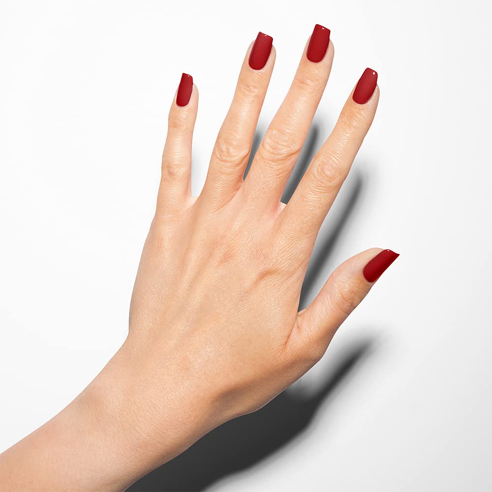 White Smoke Gelish Xpress Dip Scandalous - Red Nail Dip Powder, Vibrant Color, Professional Quality, High Shine, Chip-Resistant, 1.5 ounce.