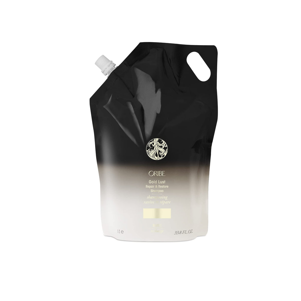 Black Oribe Gold Lust Repair & Restore Shampoo - For Damaged Hair - Liter Refill