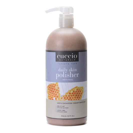 White Smoke Cuccio Naturale Daily Skin Body Polisher - Soothes And Softens - Gentle Exfoliation Process - Lifts Dead Cells From Surface - Smooth And Radiant Results - Milk And Honey - 32 Oz Scrub