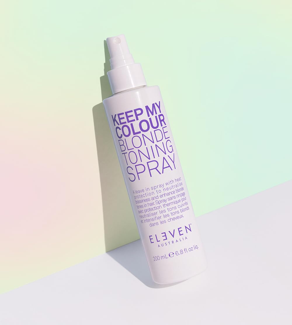 Beige ELEVEN AUSTRALIA Keep My Colour Blonde Leave In Toning Spray - 6.8 Fl Oz