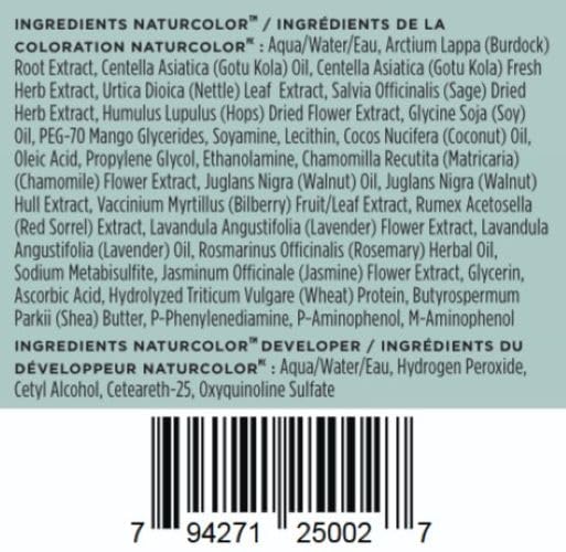 White Smoke Naturcolor 5D Light Clove Chestnut Permanent Hair Color, Ammonia-Free, Natural-looking, Herbal-based Medium Brown Dye Kit, Up To 100% Gray Coverage, Vegan, Cruelty-free, Odor-free, 4 fl oz