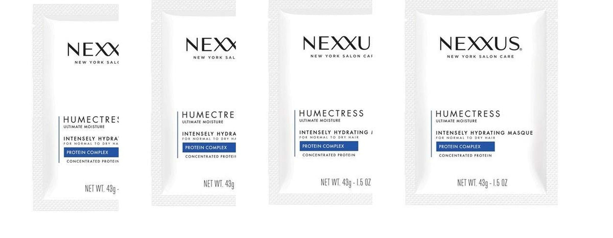 White Smoke Nexxus New York Salon Care Humectress Ultimate Moisture Protein Complex Intensely Hydrating Masque 1.5 oz(Pack of 4)