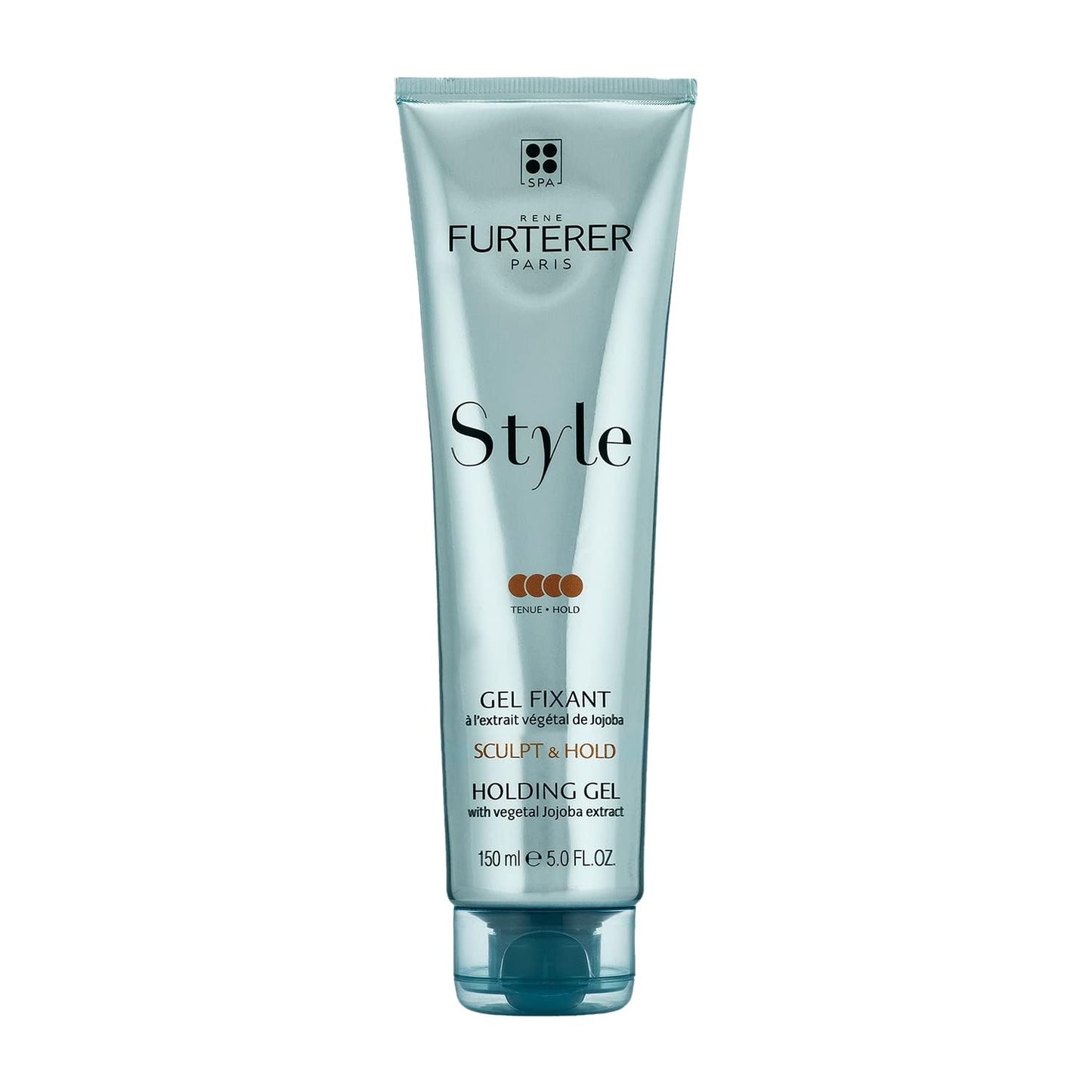 White Smoke Rene Furterer STYLE Holding Gel - Sculpts & Styles with Strong Hold - With Moisturizing Jojoba Extract - For All Hair Types - Vegan & Silicone-Free - 5.0 fl. oz.