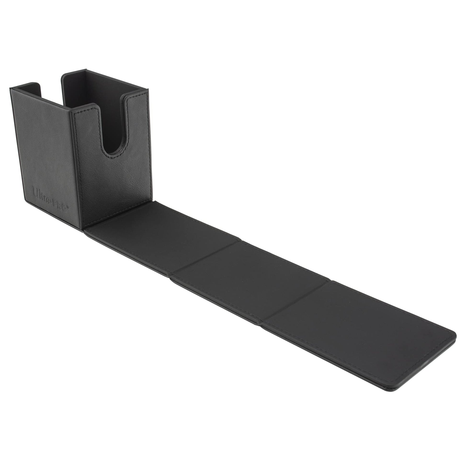 White Smoke Ultra Pro - Vivid Alcove Flip Card Deck Box (Black) - Stores & Protects Up To 100 Standard Size Collectible Cards, Baseball, Gaming, Sports or Any Standard Size Cards In Collections