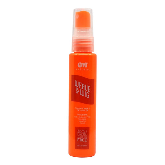 Orange Red ON NATURAL Weave &amp; Wig Detangler &amp; Conditioner - Tangerine (2oz)