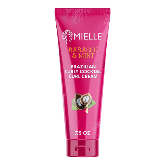 White Smoke MIELLE Babassu &amp; Mint Brazilian Curly Cocktail Curl Cream (7.5oz)