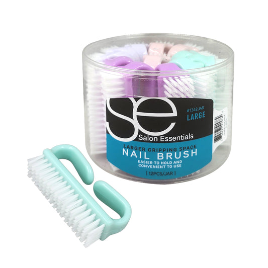 Salon Essentials Nail Brush -Large (12 pcs/Jar) #1342JAR -Jar