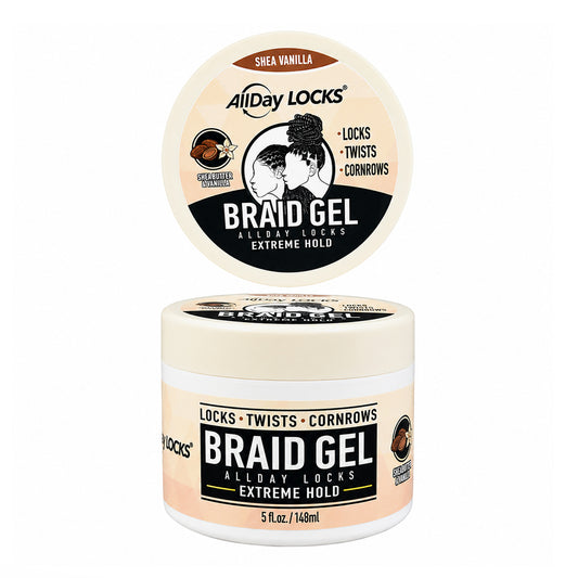 AllDay Locks Braid Gel Sea Butter & Vanilla -Extreme Hold