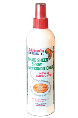White Smoke Africa`s Best A/B Braid Sheen Spray w/Conditioner(12oz)#13
