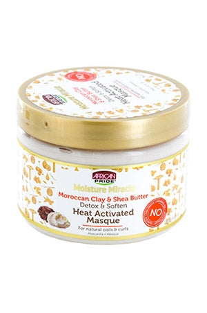 White Smoke African Pride Moist Miracle Clay &Shea ButterMasque(12oz)#78