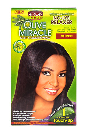 Black African Pride Olive Miracle No LyeRelaxer[1Touch/2App]Sup#71