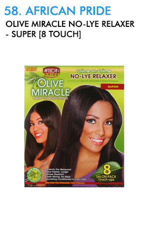 White Smoke African Pride Olive Miracle No-Lye Relaxer-Super[8Touch]#58