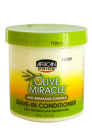 White Smoke African Pride Olive Miracle Leave-InConditioner-Jar(15oz)#38