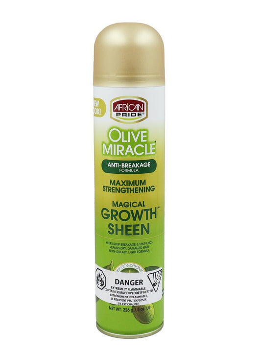 Tan African Pride Olive Miracle Growth Sheen Spray (8 oz) #51