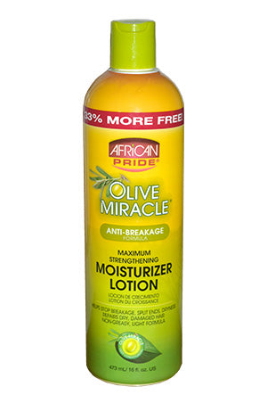 White Smoke African Pride Olive Miracle Moisturizer Lotion-Max(16oz)#32B