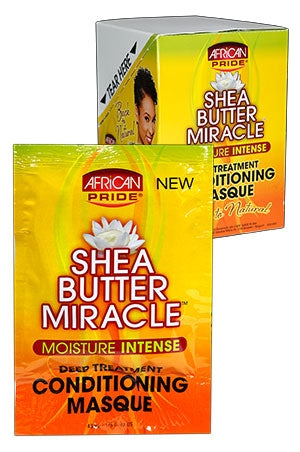 White Smoke African Pride Shea Butter Condi. Masque(1.5oz)_8pc/DS#61