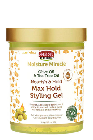 White Smoke African Pride MoistureMiracle Olive&Tea Tree Gel(18oz)#98