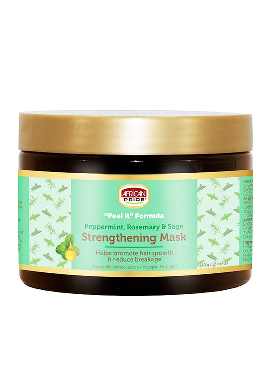 Black African Pride Peppermint, Rosemary & Sage Strengthening Mask (12 oz) #100
