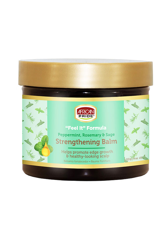 White Smoke African Pride Peppermint, Rosemary & Sage Strengthening Balm (4 oz) #101