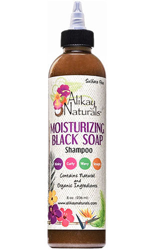 White Smoke Alikay Naturals Moistrizing Black Soap Shampoo(8oz) #23