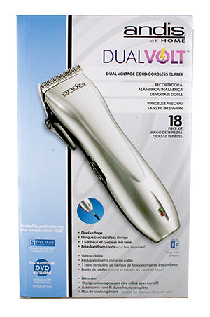 Light Gray Andis Home Kit 18pc. Dual Voltage Clipper #24140 CAD